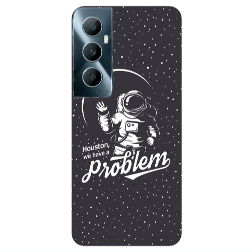 Realme C65 Houston We Have A Problem Transparent Silicone TPU Θήκη
