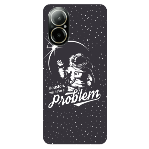 Realme C67 Houston We Have A Problem Transparent Silicone TPU Θήκη