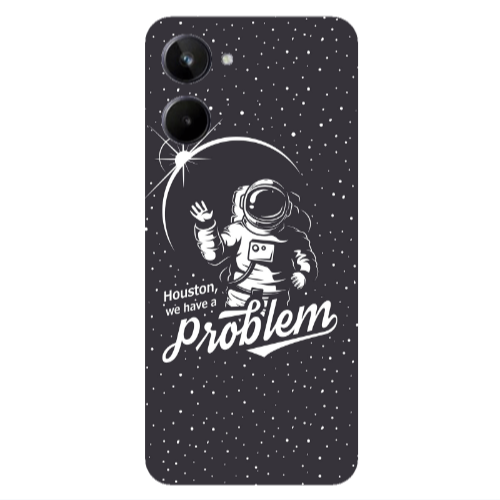 Realme 10 Houston We Have A Problem Transparent Silicone TPU Θήκη
