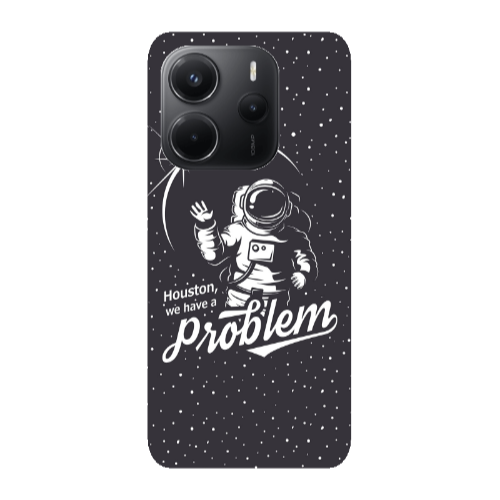 Xiaomi Redmi Note 14 Houston We Have A Problem Transparent Silicone TPU Θήκη