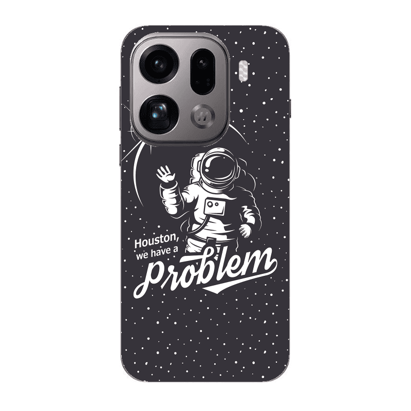 Oppo Find X9 Pro Houston We Have A Problem Transparent Silicone TPU Θήκη