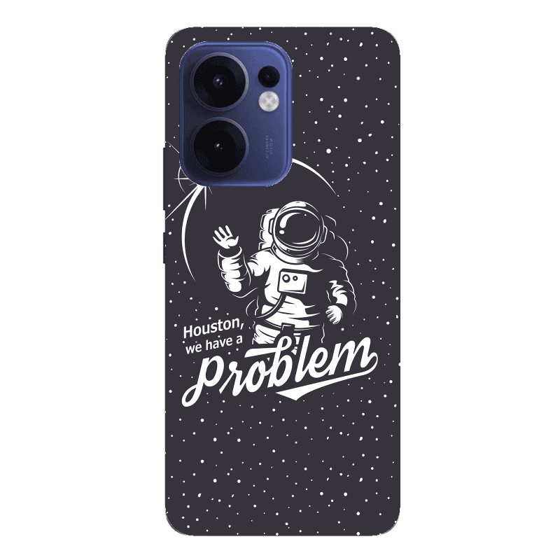 Oppo Reno 13 F Houston We Have A Problem Transparent Silicone TPU Θήκη