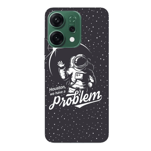 Oppo RENO 14 Houston We Have A Problem Transparent Silicone TPU Θήκη