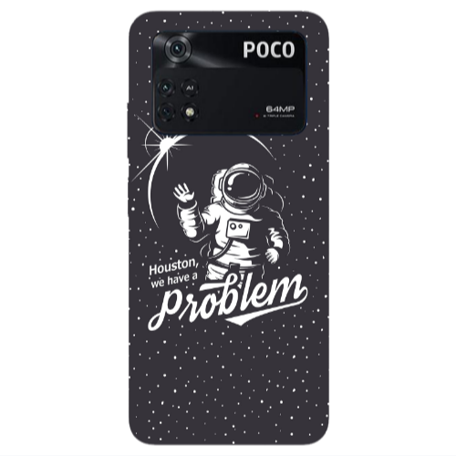 Xiaomi Poco M4 Pro 4G Houston We Have A Problem Transparent Silicone TPU Θήκη