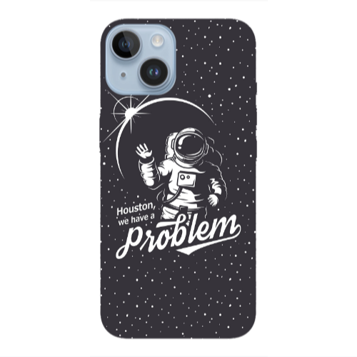 Apple iPhone 14  Houston We Have A Problem Transparent Silicone TPU Θήκη