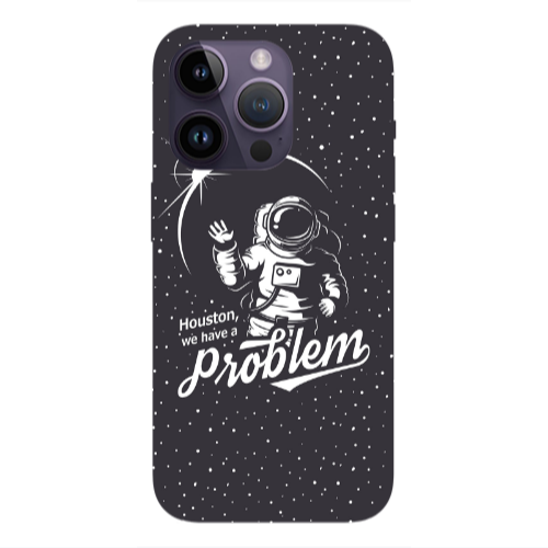 Apple iPhone 14 Pro  Houston We Have A Problem Transparent Silicone TPU Θήκη