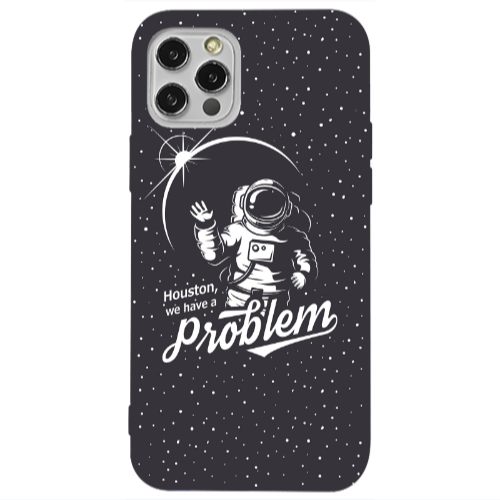 Apple iPhone 12 Pro Houston We Have A Problem Transparent Silicone TPU Θήκη