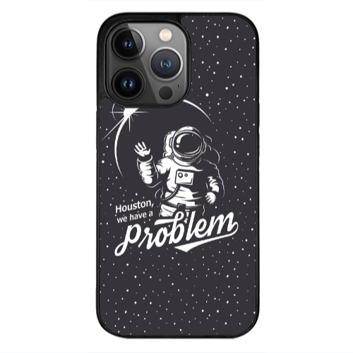 Apple iPhone 12 Pro Houston We Have A Problem Black Glossy Θήκη