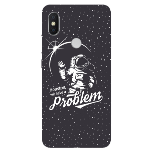 Xiaomi Redmi S2 Houston We Have A Problem Transparent Silicone TPU Θήκη