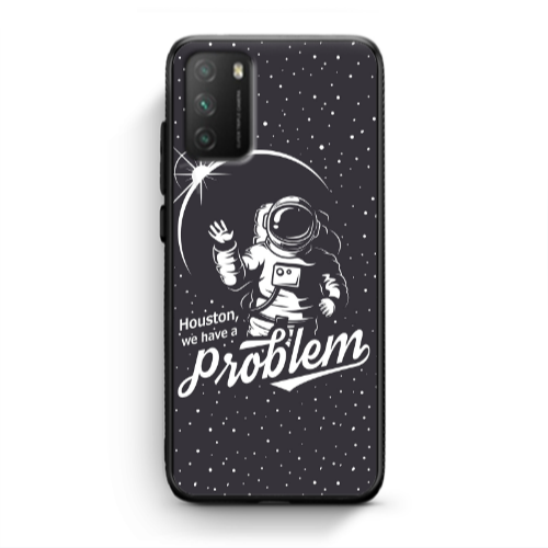 Xiaomi Poco M3 Houston We Have A Problem Black Glossy Θήκη