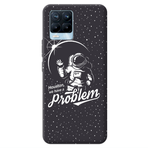 Realme 8 Pro Houston We Have A Problem Transparent Silicone TPU Θήκη