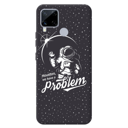 Realme C25S Houston We Have A Problem Transparent Silicone TPU Θήκη