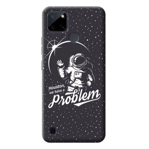Realme C25Y Houston We Have A Problem Transparent Silicone TPU Θήκη
