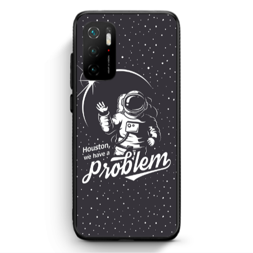 Xiaomi Poco M3 Pro Houston We Have A Problem Black Glossy Θήκη
