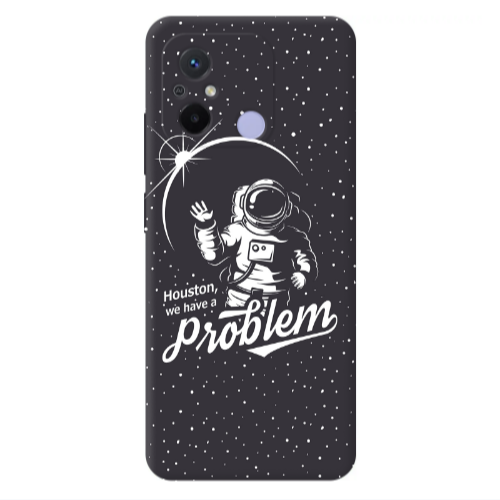 Xiaomi Redmi 12C Houston We Have A Problem Transparent Silicone TPU Θήκη
