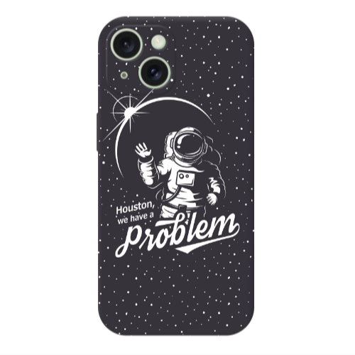 Apple iPhone 15 Plus Houston We Have A Problem Transparent Silicone TPU Θήκη