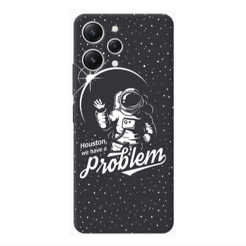 Xiaomi Redmi 12 Houston We Have A Problem Transparent Silicone TPU Θήκη
