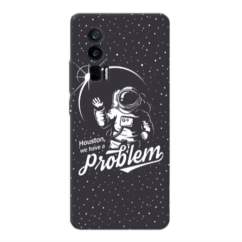 Xiaomi Poco F5 Pro Houston We Have A Problem Transparent Silicone TPU Θήκη