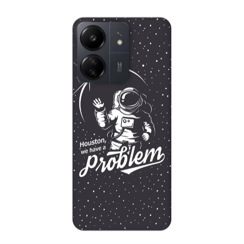 Xiaomi Redmi 13C Houston We Have A Problem Transparent Silicone TPU Θήκη