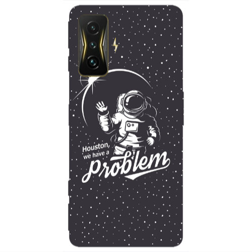 Xiaomi Poco F4 Gt Houston We Have A Problem Transparent Silicone TPU Θήκη