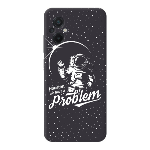 Xiaomi Poco M5 Houston We Have A Problem Transparent Silicone TPU Θήκη