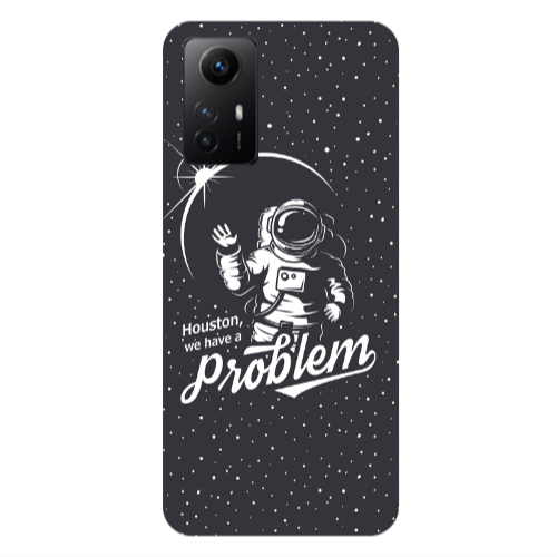 Xiaomi Redmi Note 12s Houston We Have A Problem Transparent Silicone TPU Θήκη