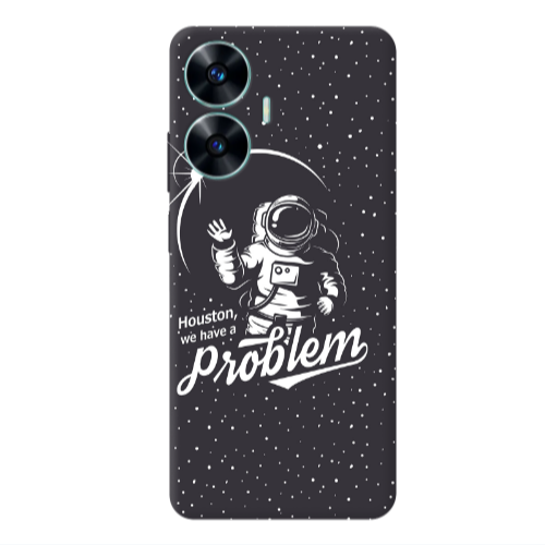 Realme C55 Houston We Have A Problem Transparent Silicone TPU Θήκη