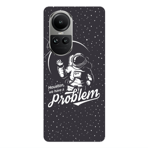 Oppo Reno10 5G Houston We Have A Problem Transparent Silicone TPU Θήκη