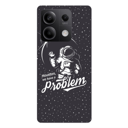 Xiaomi Redmi Note 13 5G Houston We Have A Problem Transparent Silicone TPU Θήκη