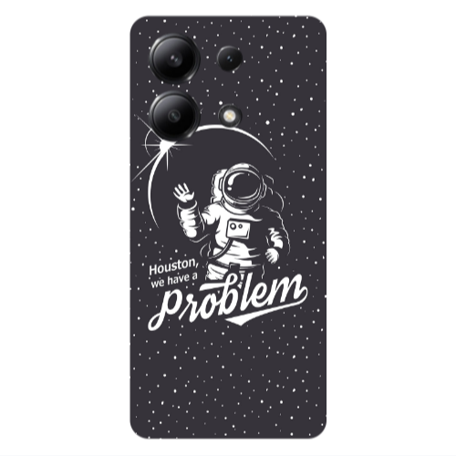 Xiaomi Redmi Note 13 4G Houston We Have A Problem Transparent Silicone TPU Θήκη