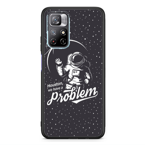 Xiaomi Poco M4 Pro 5G Houston We Have A Problem Black Glossy Θήκη