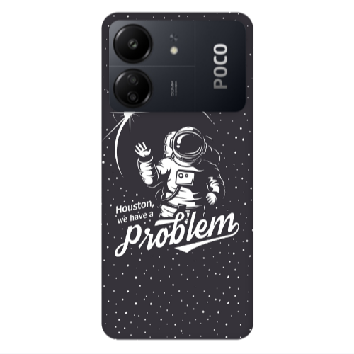 Xiaomi Poco C65 Houston We Have A Problem Transparent Silicone TPU Θήκη