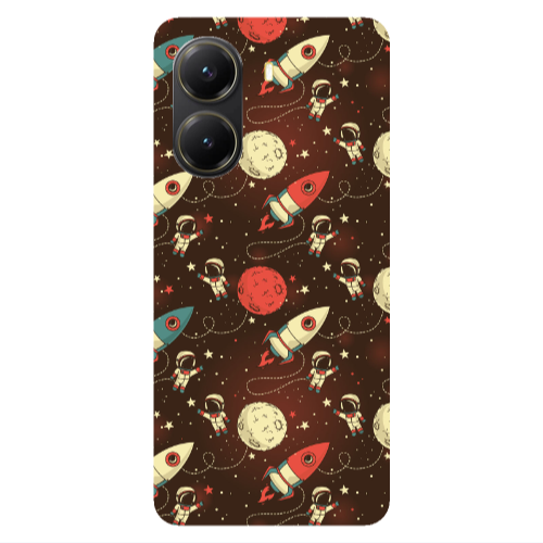 Xiaomi Poco X7 Pro Stars and astronaut Transparent Silicone TPU Θήκη