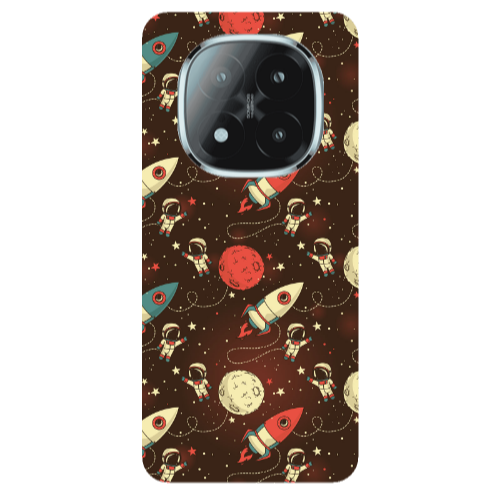 Xiaomi Redmi Note 14 Pro + 5g Stars and astronaut Transparent Silicone TPU Θήκη