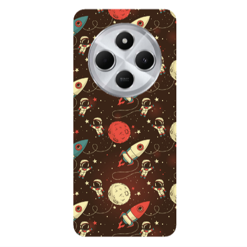 Xiaomi Redmi 14c Stars and astronaut Transparent Silicone TPU Θήκη