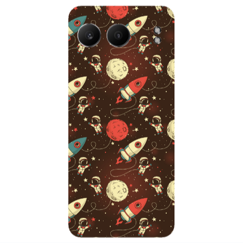 Oneplus Nord 4 Stars and astronaut Transparent Silicone TPU Θήκη