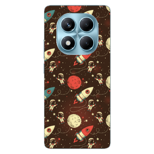 Xiaomi Redmi Note 14 Pro Stars and astronaut Transparent Silicone TPU Θήκη