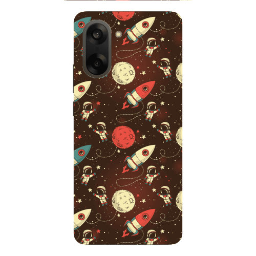 Oneplus Nord CE 5 Stars and astronaut Transparent Silicone TPU Θήκη