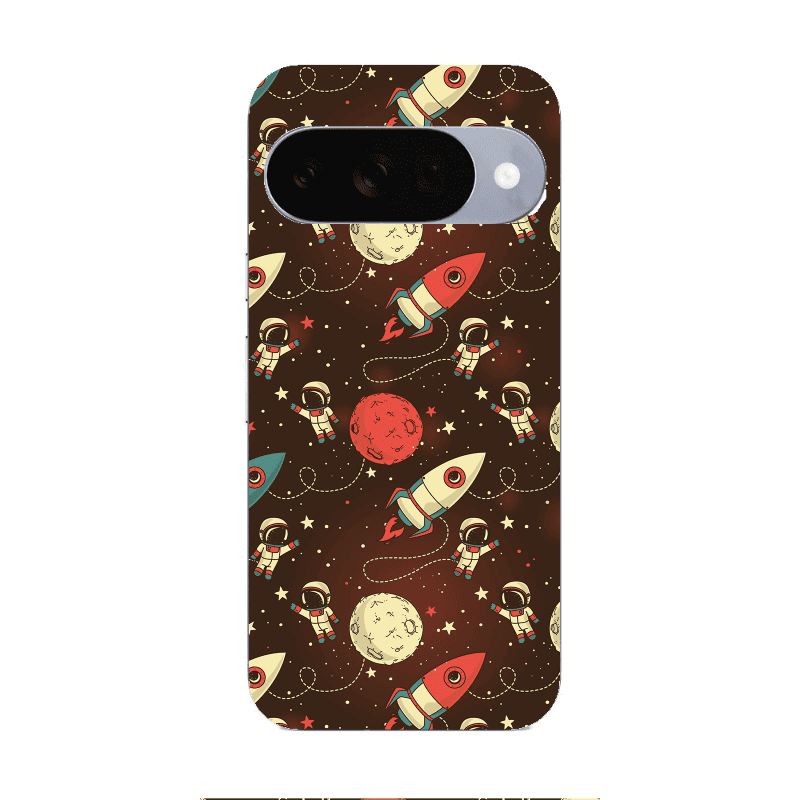 Google Pixel 10 Stars and astronaut Transparent Silicone TPU Θήκη