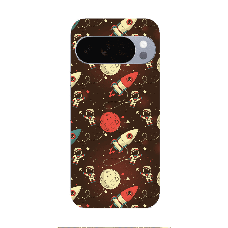 Google Pixel 10 Pro Stars and astronaut Transparent Silicone TPU Θήκη