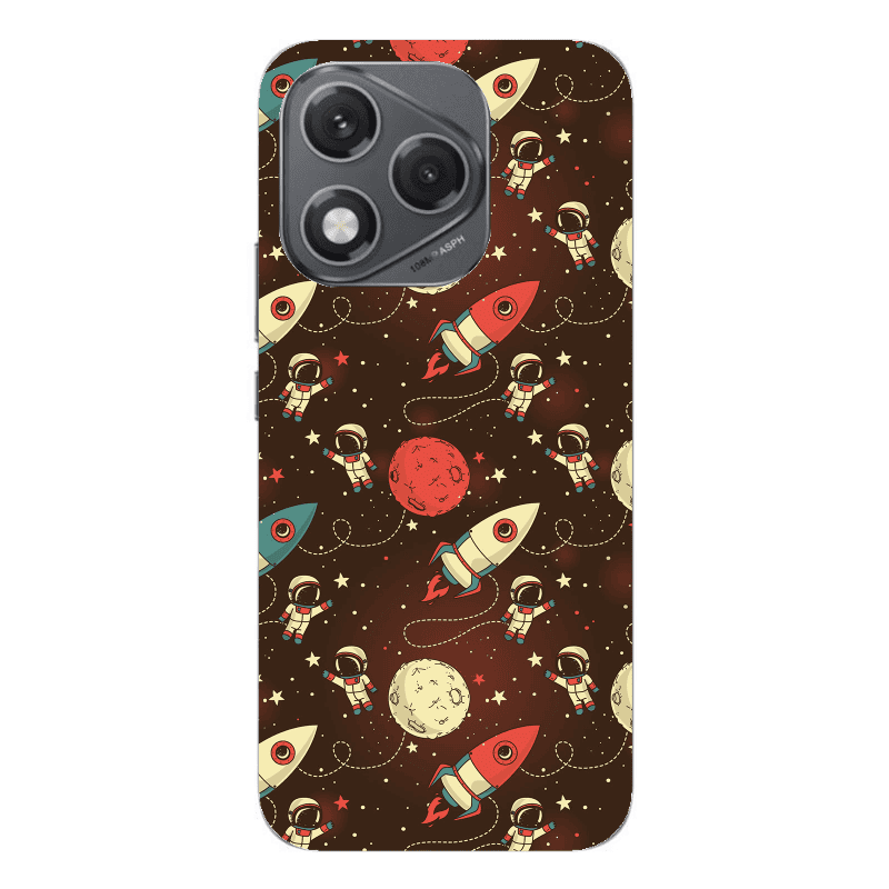Honor 400 Lite Stars and astronaut Transparent Silicone TPU Θήκη
