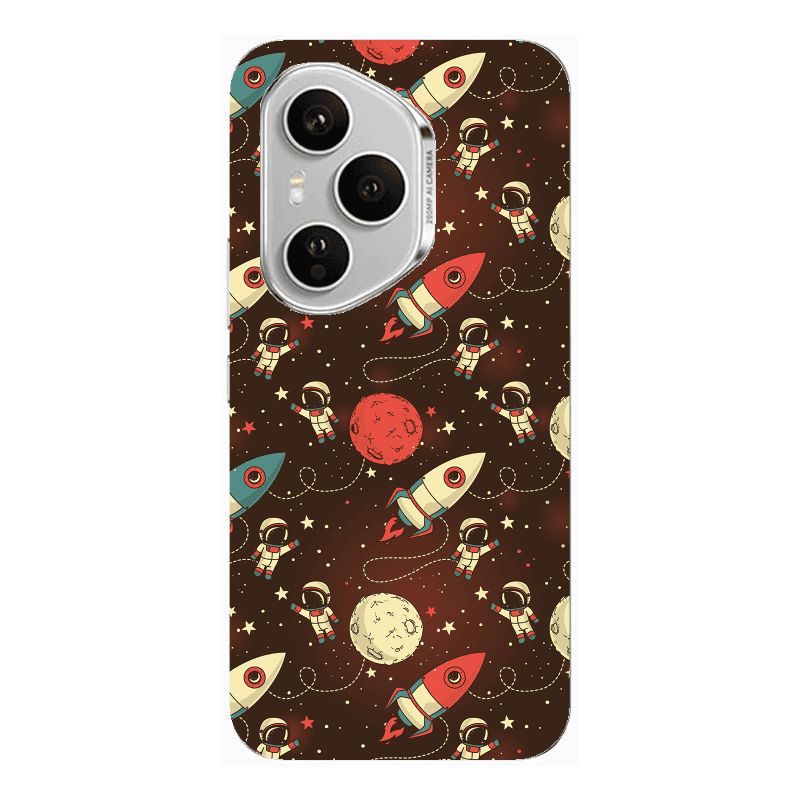 Honor Magic 400 Pro Stars and astronaut Transparent Silicone TPU Θήκη