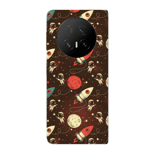 Honor Magic V5 Stars and astronaut Transparent Silicone TPU Θήκη