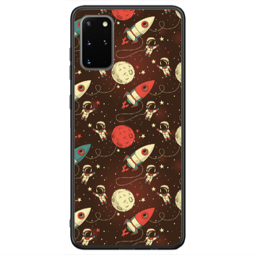 Samsung S20 Stars and astronaut Black Glossy Θήκη