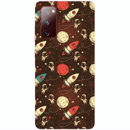 Samsung S20 FE Stars and astronaut Transparent Silicone TPU Θήκη