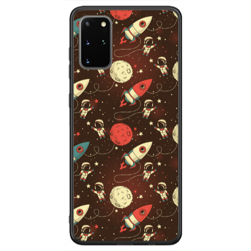 Samsung S20 FE Stars and astronaut Black Glossy Θήκη