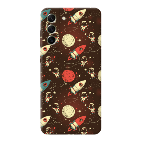 Samsung S22 Plus Stars and astronaut Transparent Silicone TPU Θήκη