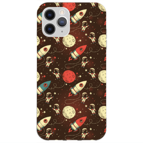 Apple iPhone 13 Pro Stars and astronaut Transparent Silicone TPU Θήκη