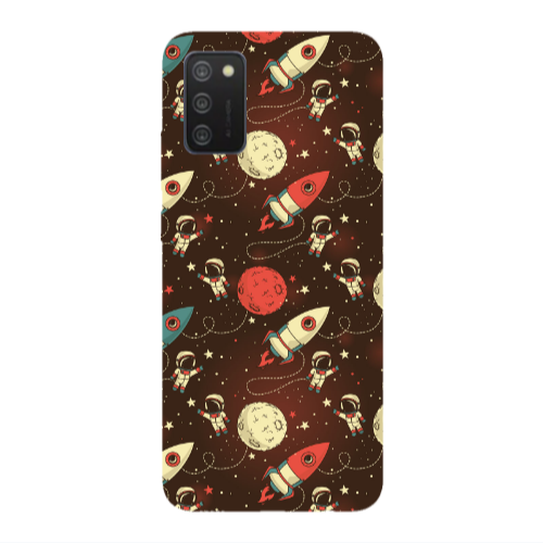 Samsung A03S Stars and astronaut Transparent Silicone TPU Θήκη