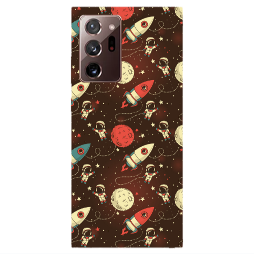 Samsung Note 20 Ultra Stars and astronaut Transparent Silicone TPU Θήκη